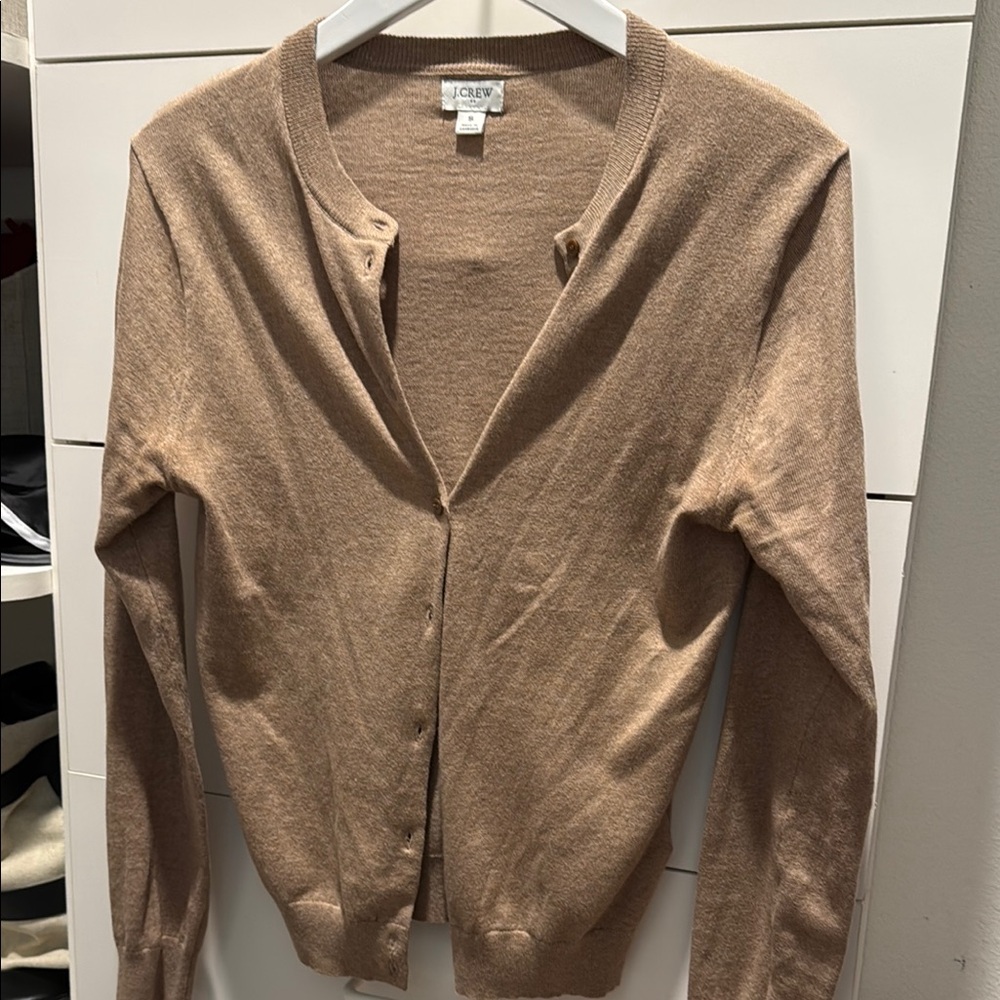 J. Crew Women's Tan Cardigan Sweater
